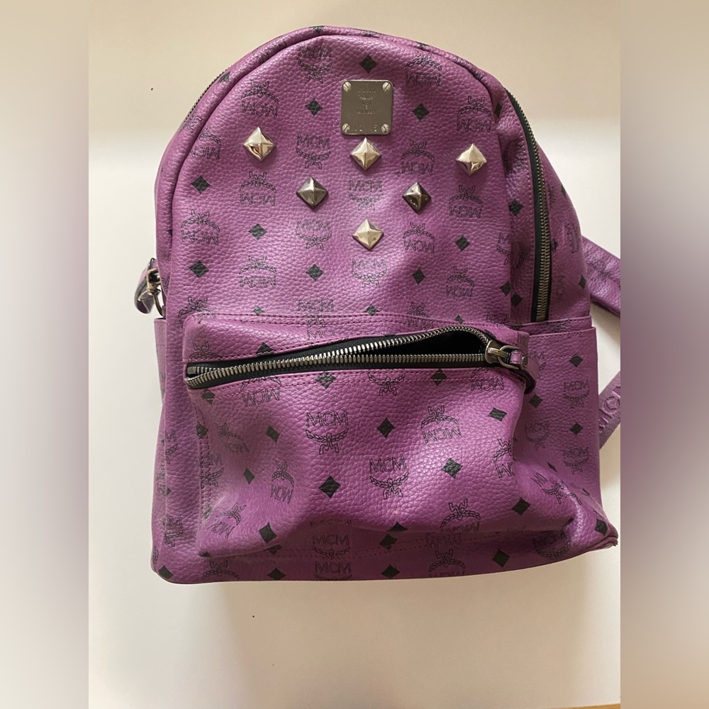 MCM purple backpack